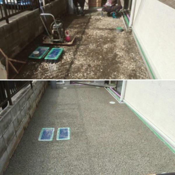 雨の日に滑ってしまうんです 病院の玄関前に ドライテック 転倒防止 水たまり 透水性コンクリート ドライテック 水たまり対策 Drytech ドライテック 透水性舗装仕上材 生コンポータル