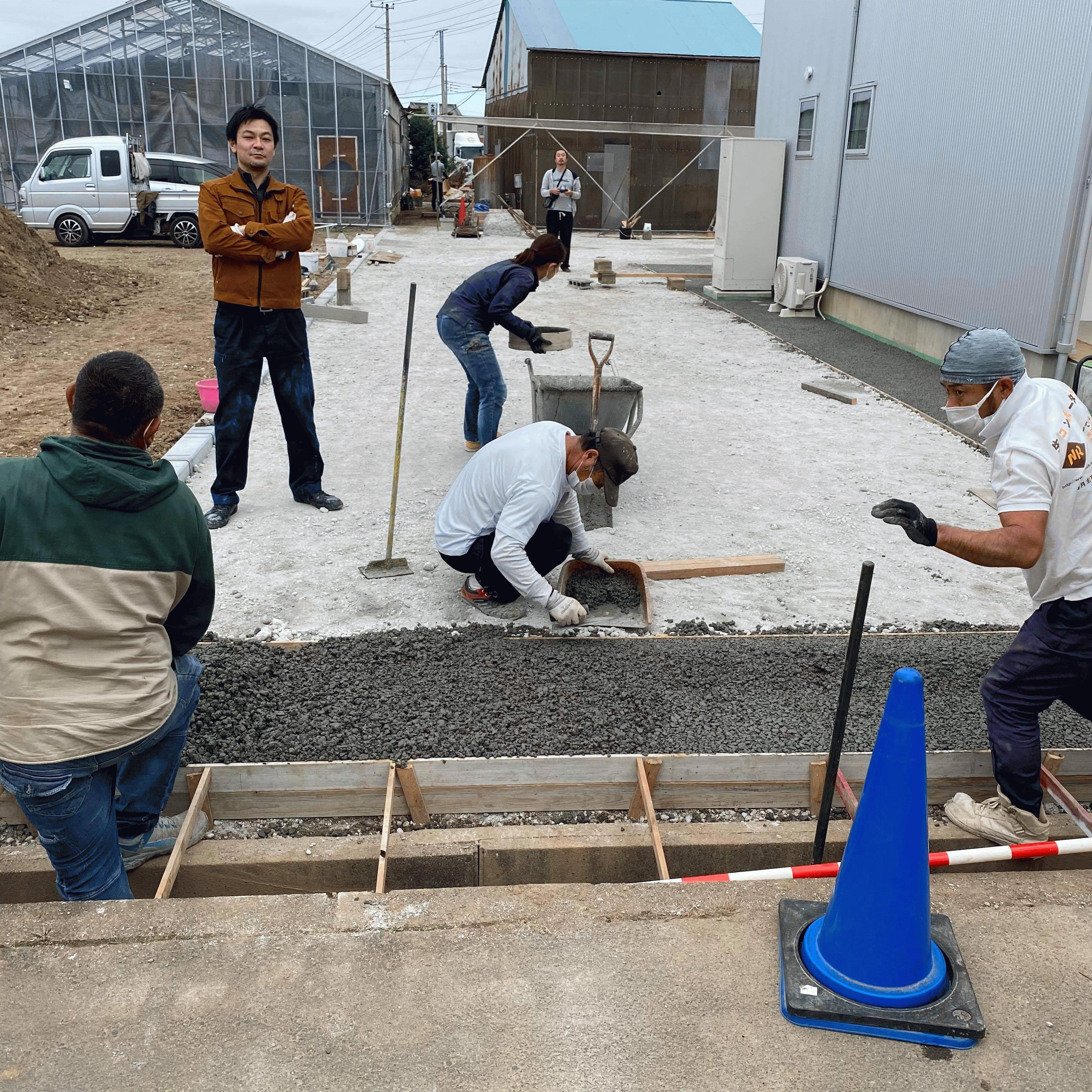 【静岡】「立水栓、駐車場、歩道、車道、サイクルポート基礎」《透水宣言》と《旧友からのLINE》コラボ企画！！（その9：ドライテック）