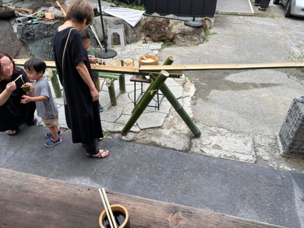 「流し素麺始まりました」CNツーリズムの新名所ナマコンバレーのLumber_resort